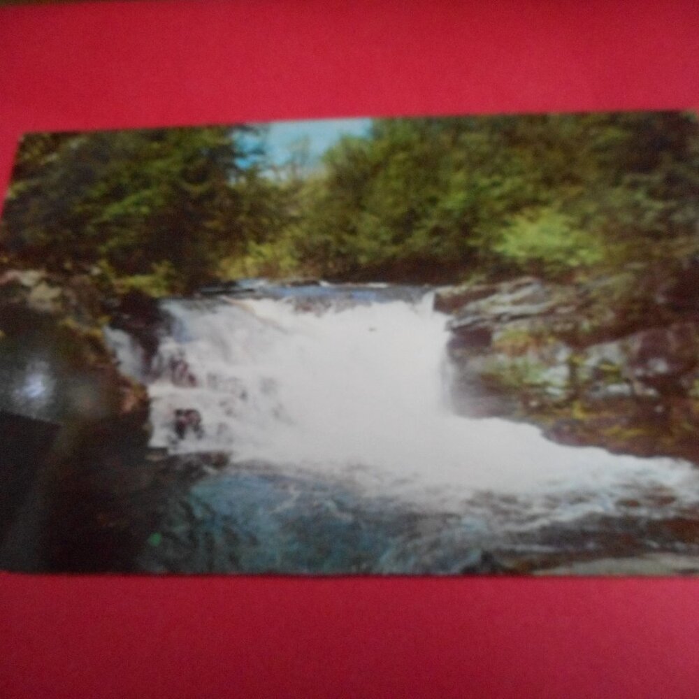 Vintage Postcard unposted waterfall Winona 5 Falls PA 60s Stroudsburg Poconos